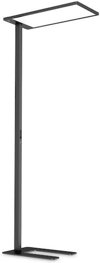 Ideal Lux Comfort LED Φωτιστικό Δαπέδου Υ195xΜ50εκ. με Φυσικό Λευκό Φως 10600lm Μαύρο