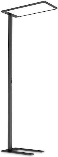 Ideal Lux Comfort LED Floor Lamp H195xW50cm. with Warm White Light 10300lm Black