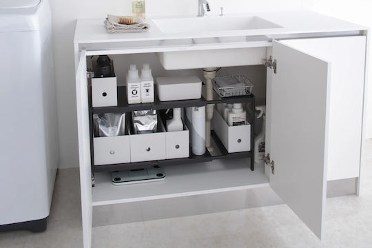 Yamazaki Επιτραπέζια Βάση Μεταλλική 85x30x35εκ. Μαύρη