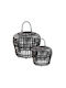 Zaros Rotund Abajur Negru cu Diametru 48cm 2buc