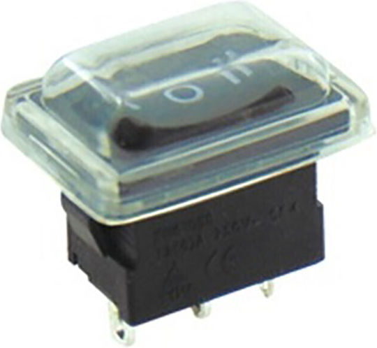 Ked HY17B-2KED Διακόπτης Rocker Αδιάβροχος 10A/250V IP55 1τμχ