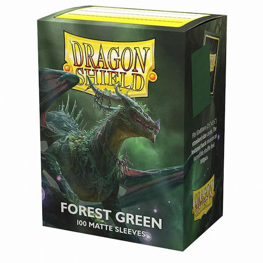 Dragon Shield Game Accessory Sleeves Standard Size Matte Forest Green 100 Sleeves