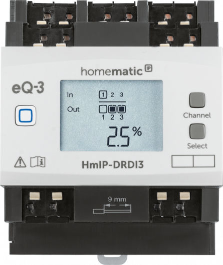 HomeMatic HMIP-DRDI3 Dimmer Ράγας 230V