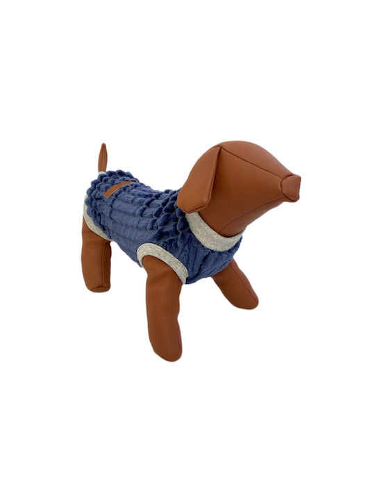 Woofmoda Μπλούζα Fleece Σκύλου σε Μπλε χρώμα 23...
