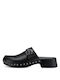 Tamaris Chunky Heel Leather Mules Black 1-27302-20-003