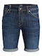 Jack & Jones Herrenshorts Jeans Marineblau