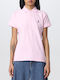 Ralph Lauren Women's Athletic Polo Shirt Short Sleeve Pink