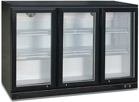Lappas LP-320H-SZ Getränkekühlschrank Rückwandbar Bier Subzero 330lt mit Drei Türen Höhe 83.5xBreite 133.5xTiefe 50.5cm