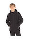 Kids' Casual Jacket Short with Hood Black