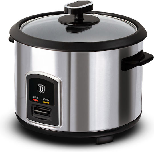 Berlinger Haus Rice Cooker Black Silver Collection 700W cu Capacitate 1.8lt