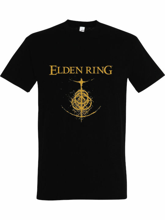 Elden Ring, Video Game T-shirt Μαύρο Βαμβακερό Elden Ring, Video Game T-shirt Μαύρο Βαμβακερό