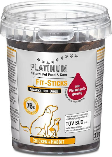 Platinum Pet Food & Care Fit-Sticks Chicken & Rabbit Leckerli für Hunde mit Huhn 300gr