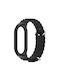 Xiaomi Ocean Λουράκι Σιλικόνης Μαύρο (Mi Smart Band 5/Mi Smart Band 6)