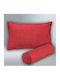 Go Smart Home Sheet Set with 1 Pillowcase for Single Bed 160x240cm. Stonewashed Red 2pcs