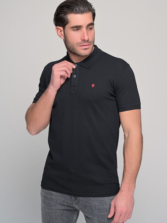 Ben Tailor Ανδρικό T-shirt Polo Μαύρο