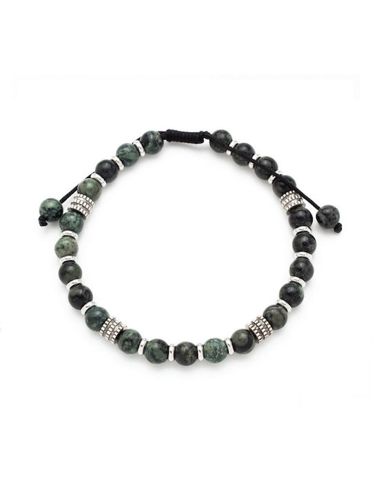 Visetti Armband Makramee mit Design mit Steinen aus Kabel mit Perlen