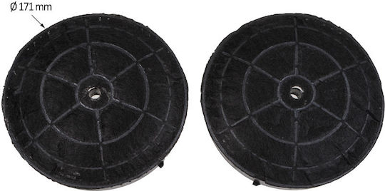 Elica 87655046 Activated Carbon Filter Spare Parts Compatible with Elica 17x17cm 2 Pieces