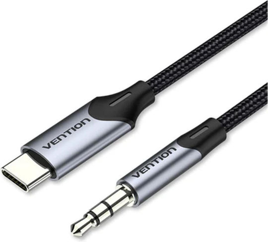 Vention Braided USB 2.0 Cable USB-C Male 3.5mm Gray 1m BGKHF