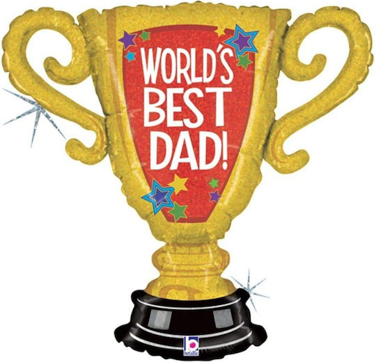 Μπαλόνι Foil Jumbo Πολύχρωμο World's Best Dad 84εκ.