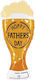 Balloon Foil Jumbo Yellow Father's Day 99cm