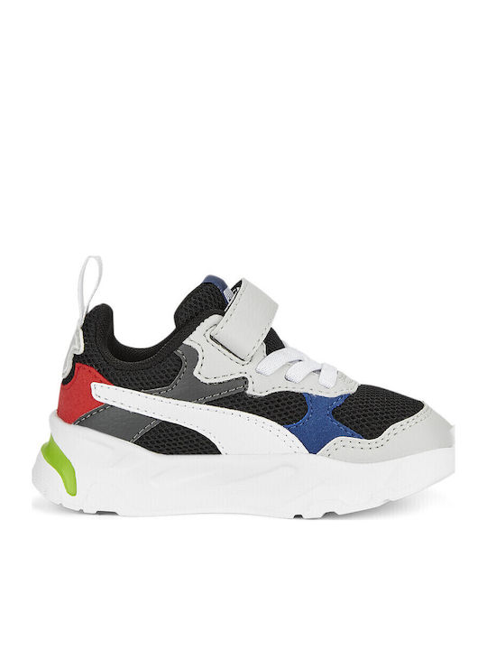 Trinity AC+ Inf Παιδικά Sneakers με Σκρατς Black / Puma White / Vapor Gray / Clyde Royal 390840-03