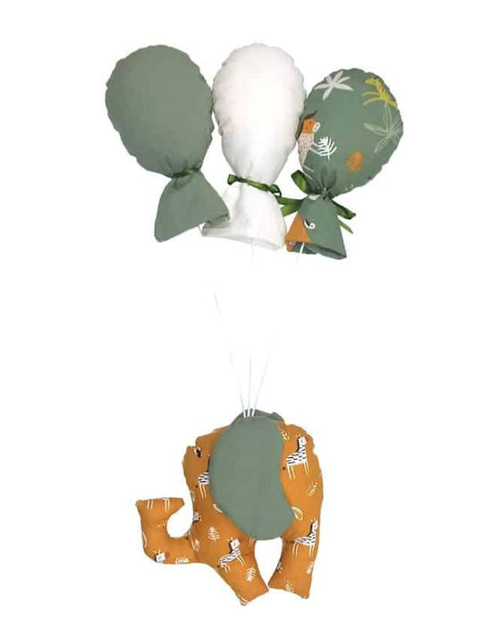 Baby Star Kids Room Decorative Mobile Balloon Green Elephant
