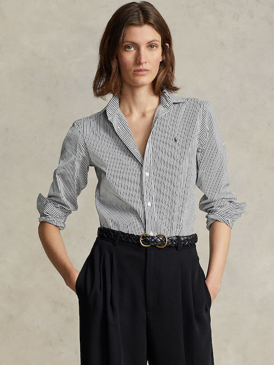 Women's Striped Long Sleeve Shirt Multicolour