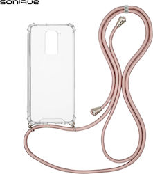 Sonique Armor Back Cover Σιλικόνης με Λουράκι Ρ...