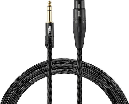 Warm Audio XLR female to 6.3mm male 1.8m Cable (PREM-XLRF-TRSM-6)