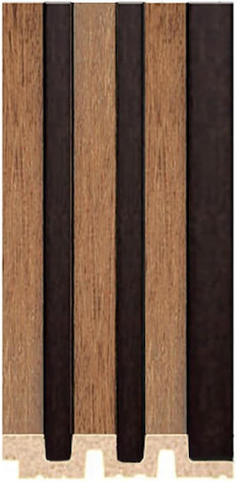 3D Πάνελ Τοίχου Αφρώδες με Κόλλα Piano 11 Golden Oak/D.brown Μαύρο 290x12.2εκ. 3D Πάνελ Τοίχου Αφρώδες με Κόλλα Piano 11 Golden Oak/D.brown Μαύρο 290x12.2εκ.