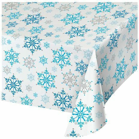 Creative Converting Snow Princess Τραπεζομάντηλο για Party 265x137cm Γαλάζιο 317151