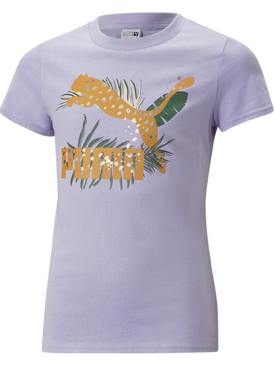 PUMA T-shirt Λιλά