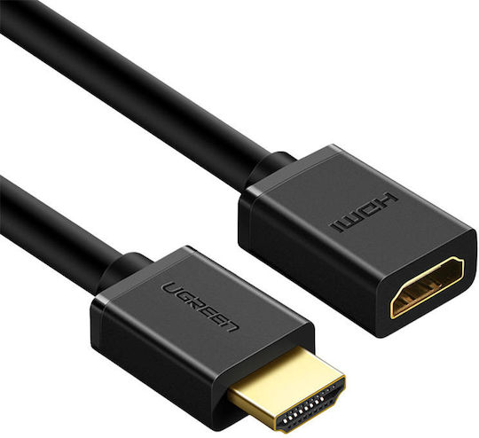 Ugreen HD107 Cable HDMI male - HDMI female 3m Μαύρο