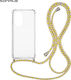 Sonique Armor Back Cover Silicone with Strap Ra...