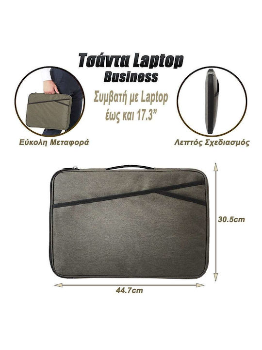 Business Θήκη για Laptop 17.3" Army Green