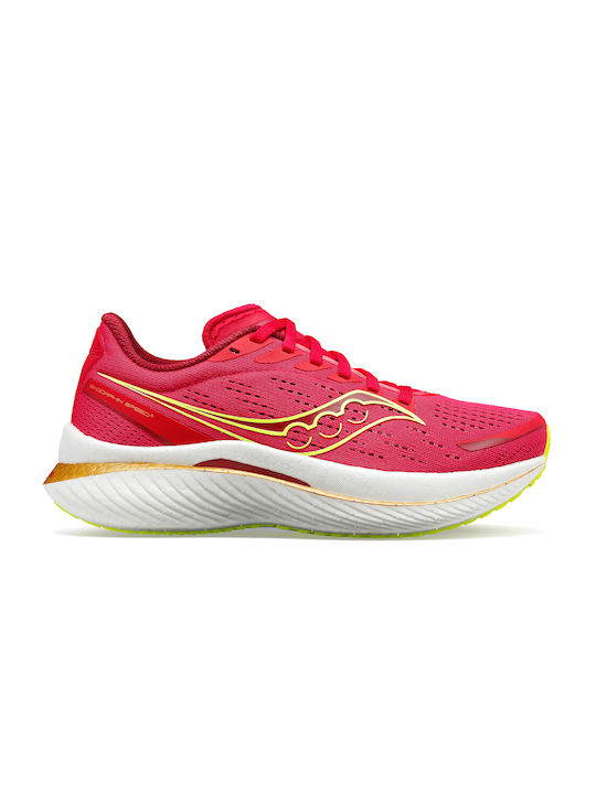 Saucony Endorphin Speed 3 Γυναικεία Αθλητικά Παπούτσια Running Red / Rose