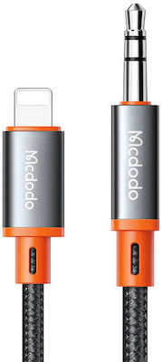 Mcdodo Braided 3.5mm to Lightning Cable Μαύρο 1.8m (CA-0890)