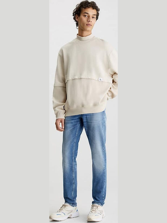 Ανδρικό Παντελόνι Τζιν με Slim Tapered Εφαρμογή Μπλε