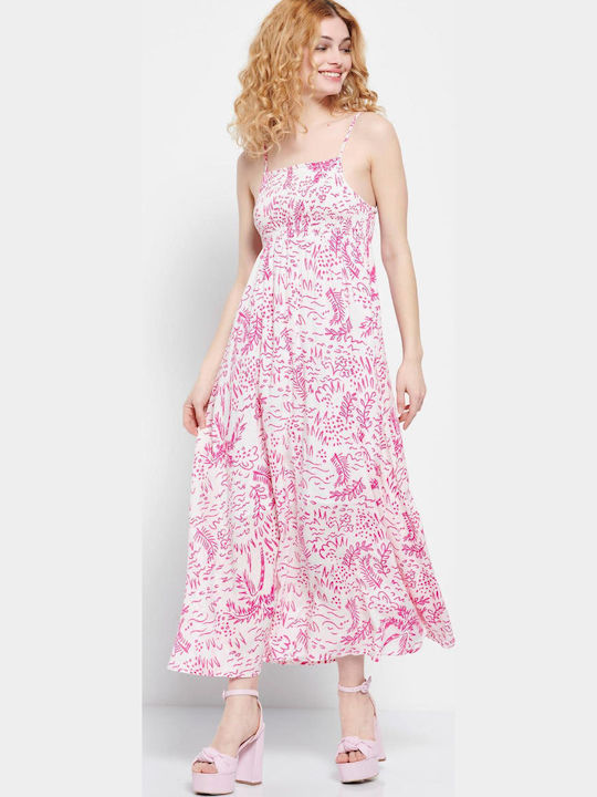 Sommer Midi Damenkleid Rosa