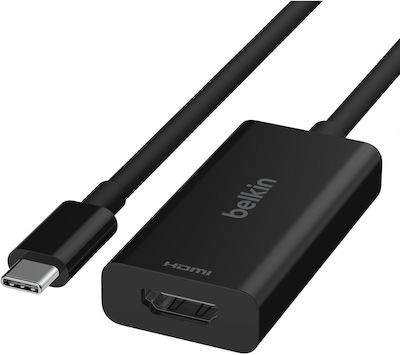 Belkin Μετατροπέας USB-C male σε HDMI / USB-C female (AVC013BTBK)