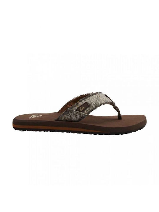 Quiksilver Monkey Abyss Men's Flip Flops Brown