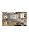 Polihome Threefold Canvas Painting in Colors 120x80cm