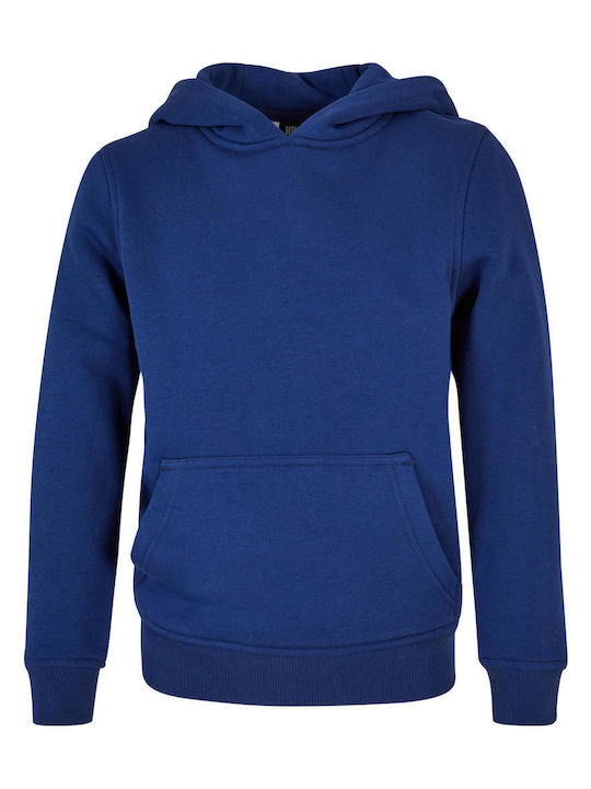 Urban Classics Kids Sweatshirt with Hood and Pocket Blue