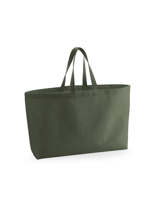 Westford Mill Fabric Shopping Bag Green