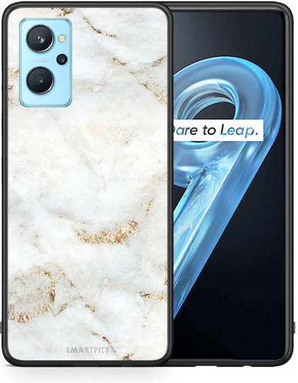 Smartfits Marble Back Cover Πλαστικό White Gold (Oppo A96)