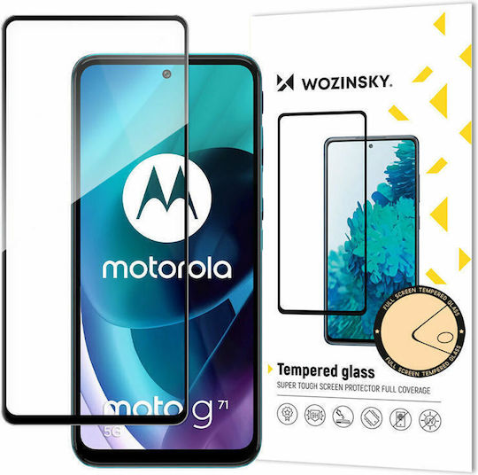 Wozinsky Full Glue Full Face Tempered Glass Μαύρο (Moto G51)