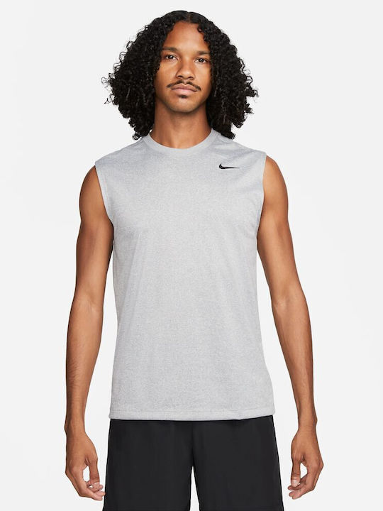 Nike Pro Ανδρική Μπλούζα Dri-Fit Αμάνικη Tumbled Grey