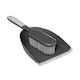 5Five Plastic Dustpan & Brush Set Grey