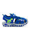 Bull Boys Shoe Sandals with Velcro & Lights Blue