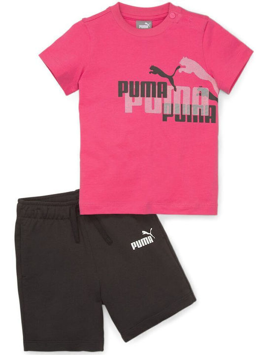 PUMA Set pentru copii cu șorturi Vară 2buc Fuch...